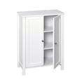 thumbnail image 6 of Tcbosik Wood Floor Storage Cabinet Bathroom 2-Doors Cabinet with Adjustable Inner Shelves, White, 6 of 10