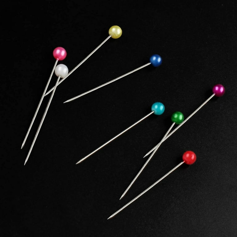 Artrylin 250 Pieces Sewing Pins Ball Glass Head Pins Straight Quilting Pins  for Dressmaker Jewelry Decoration, Multicolor 