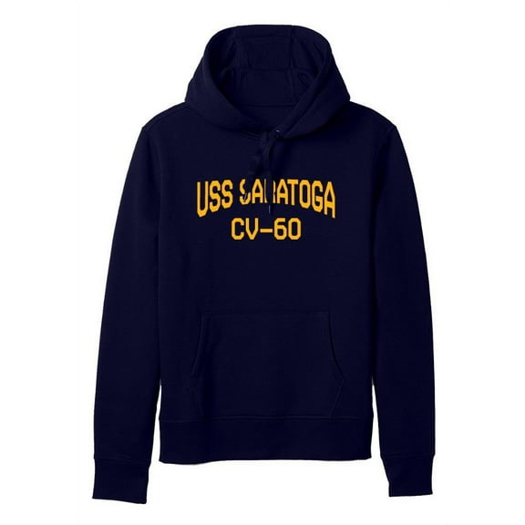 USS Saratoga CV-60 Aircraft Carrier Supercarrier Standard Size Pullover Hoodie
