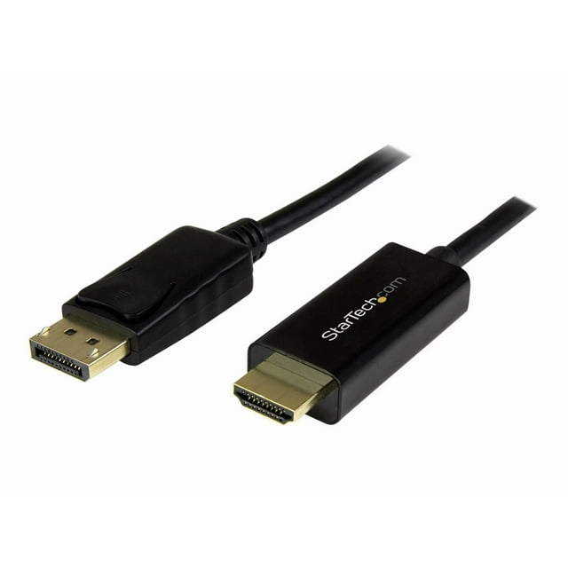 StarTech.com 3 m (10 ft.) DisplayPort to HDMI Adapter Cable - 4K 30Hz DP to HDMI Converter Cable - Computer Monitor Cable (DP2HDMM3MB) - Adapter cable - DisplayPort male to HDMI male - 10 ft - 4K support