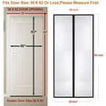 thumbnail image 6 of Homearda Magnetic Screen Door Fiberglass-New Upgraded Magnets & Strengthen-Heavy Duty-Durable Fiberglass Mesh Curtain with Weights in Bottom-Full Frame Magic Seal-Fits Door up to 34''x82''-Black, 6 of 7