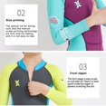 thumbnail image 6 of Kids and Youth One Piece Warm Swimsuit Full Long Sleeve Uv Protection Swimwear For Surfing Snorkeling Swimming, 6 of 6