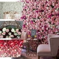 thumbnail image 5 of Efavormart 3 Sq Ft UV Protected White Rose Silk Flowers Greenery Wall Photo Backdrop Panel for DIY Centerpieces Arrangements, 5 of 11
