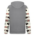 thumbnail image 4 of Jinhomg Mens Fleece Lined Hoodies Vintage Western Cowboy Sweatshirts Casual Comfy Long Sleeve Country Graphic Pullover Tops with Pocket Gray S, 4 of 5