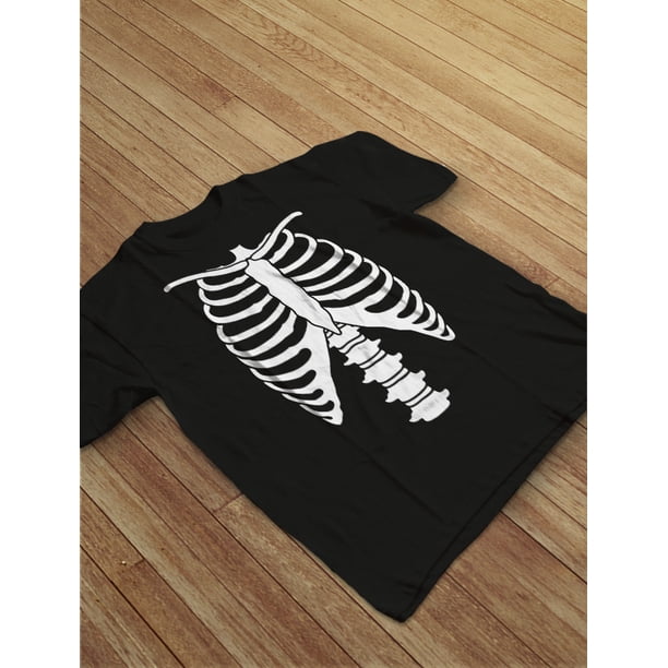 Halloween Skeleton Rib Cage Shirt Spooky Skull Hands Top for Women -  Walmart.com
