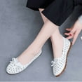thumbnail image 2 of CHICVOMEY Women's Slip-On Flats Breathable leather Loafers for Women Comfortable Walking Shoes with Non-Slip Sole Lightweight Casual Shoes for Spring Summer Work Travel, 2 of 6
