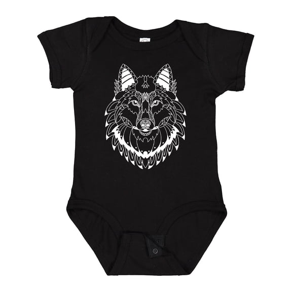 Inktastic Tribal Wolf Head Boys or Girls Baby Bodysuit