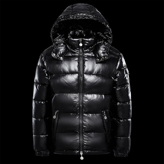 Wangmeiwg Men's Product Category and Title Combined For Enhanced Outdoor Warmth Wool-Insulated Jacket Seasonal Winter for Men Black