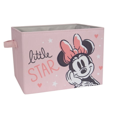 Lambs &Amp; Ivy Disney Baby Minnie Mouse Pink Foldable Storage Basket/Container/Bin