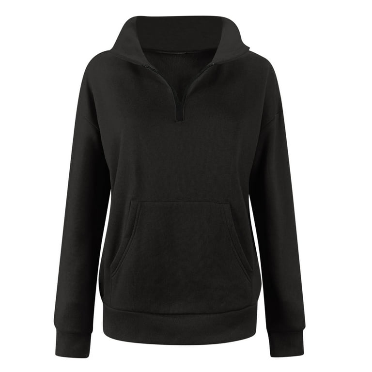  Sweatshirt for Womens Oversized Half Zip Pullover Long