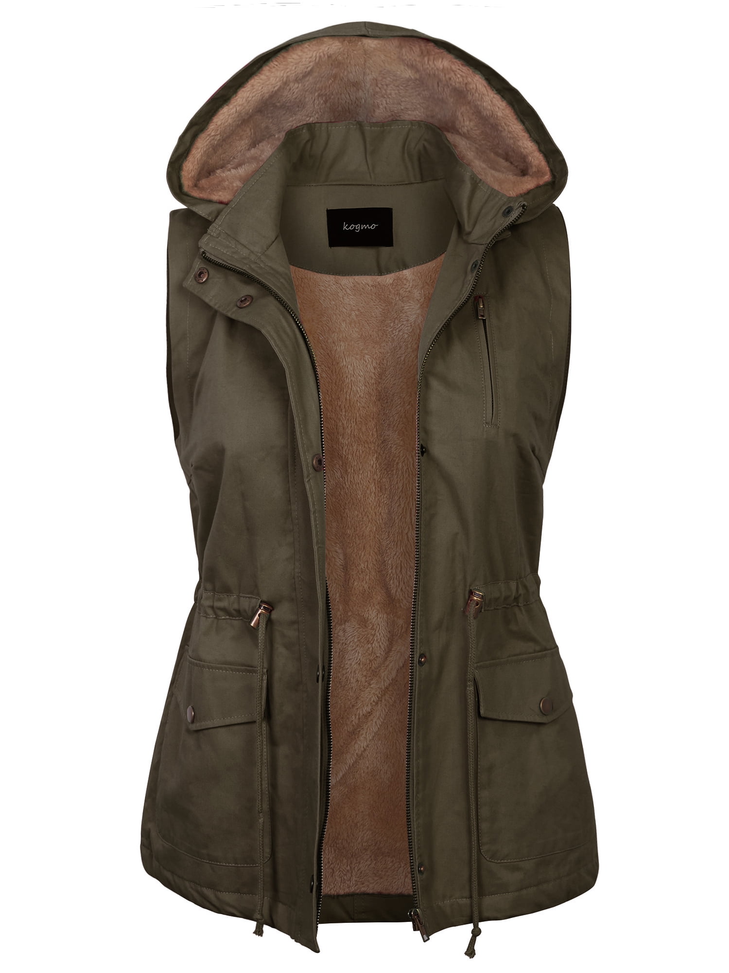 Fur lined hotsell vest women's