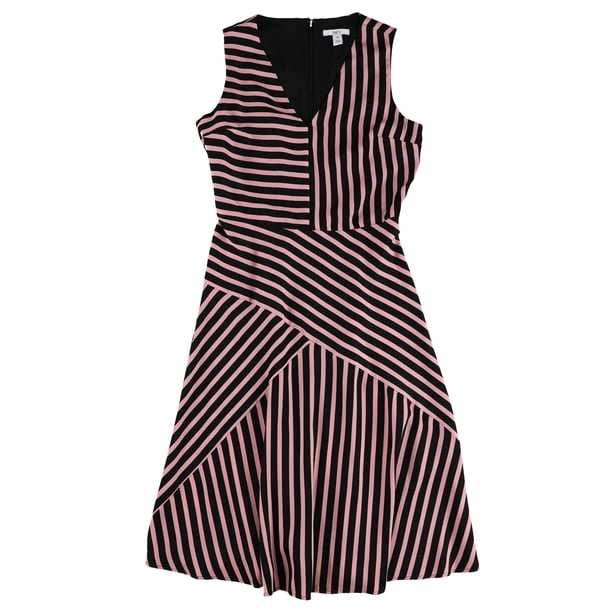 Vestido ajustado y acampanado bar III para mujer rosa XX-Small