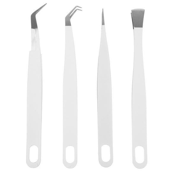 4 pinzas para sellos, pinzas para manualidades, pinzas para maquillaje, pinzas prácticas, pinzas para sellos para el hogar