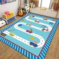 thumbnail image 4 of Alfombra de juego de rompecabezas de tráfico de calle para decoración de dormitorio de niños, alfombra educativa para guardería, sala de estar, baño, 4 of 5