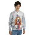 thumbnail image 4 of Playful Basset Hound Welcomes Winter Snowy Day with Cardinal Bird All Over Print 3D Baseball Jacket Bassets Dog Breed Lovers Gifts Idea Bomber Jacket Softball - 12017, 4 of 6