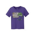 thumbnail image 1 of Gone Fishing With Daddy Kids Cotton T-Shirt - Purple - Small, 1 of 1