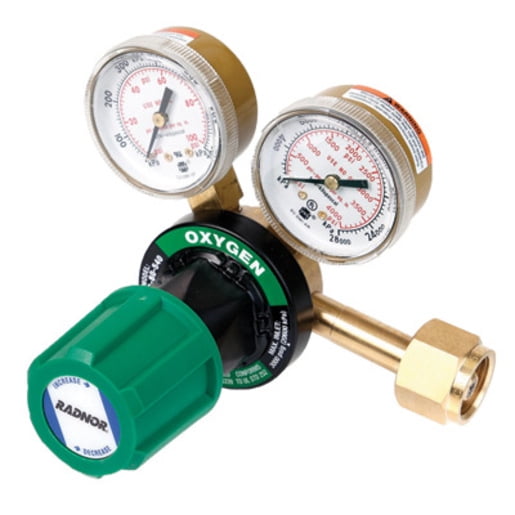 Radnor Model 250-150-540 Victor Style Medium-Duty Oxygen Single Stage Regulator, CGA-540