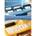 thumbnail image 4 of Phomemo Upgraded 300 dpi M834 Portable Printer - 8.5" x 11" & A4 Portable Inkless Printer, Wireless Bluetooth Thermal Travel Printer for Office School Home (Black), 4 of 8