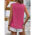 thumbnail image 3 of Anbech Women's V Neck Lace Trim Tank Tops Sleeveless Eyelet Blouse Tunics Vest Dressy, 3 of 6
