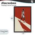 thumbnail image 4 of Stupell Industries Modern Retro Basketball Legend Black Floating Frame Canvas Art, 17 x 25, by Ray Powers, 4 of 8