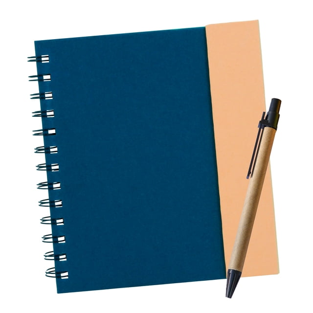 Libreta Ecológica de Cartón con Espiral y Cierre Magnético | Con Notas Adhesivas, Blocks de Notas y Bolígrafo | 70 Hojas Rayadas | Cuaderno de Notas Ideal para Papelería, Oficina y Escuela