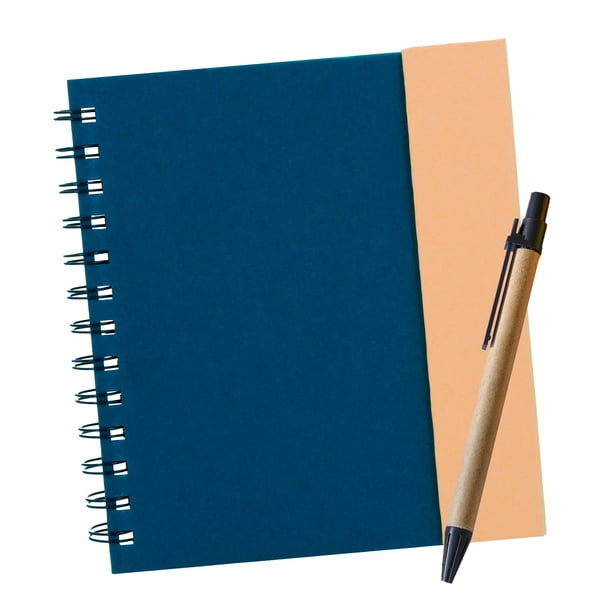 Libreta Ecológica de Cartón con Espiral y Cierre Magnético | Con Notas Adhesivas, Blocks de Notas y Bolígrafo | 70 Hojas Rayadas | Cuaderno de Notas Ideal para Papelería, Oficina y Escuela