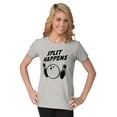 thumbnail image 3 of Split Happens Bowling League Nerd Womens Fitted Plus Size Graphic Tee Brisco Brands 3X, 3 of 5