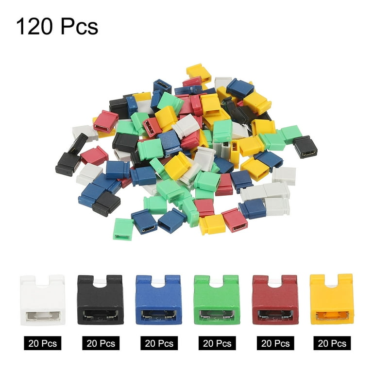 Uxcell 2.54mm Closed Short Circuit Cap Jumper Cap Blocks