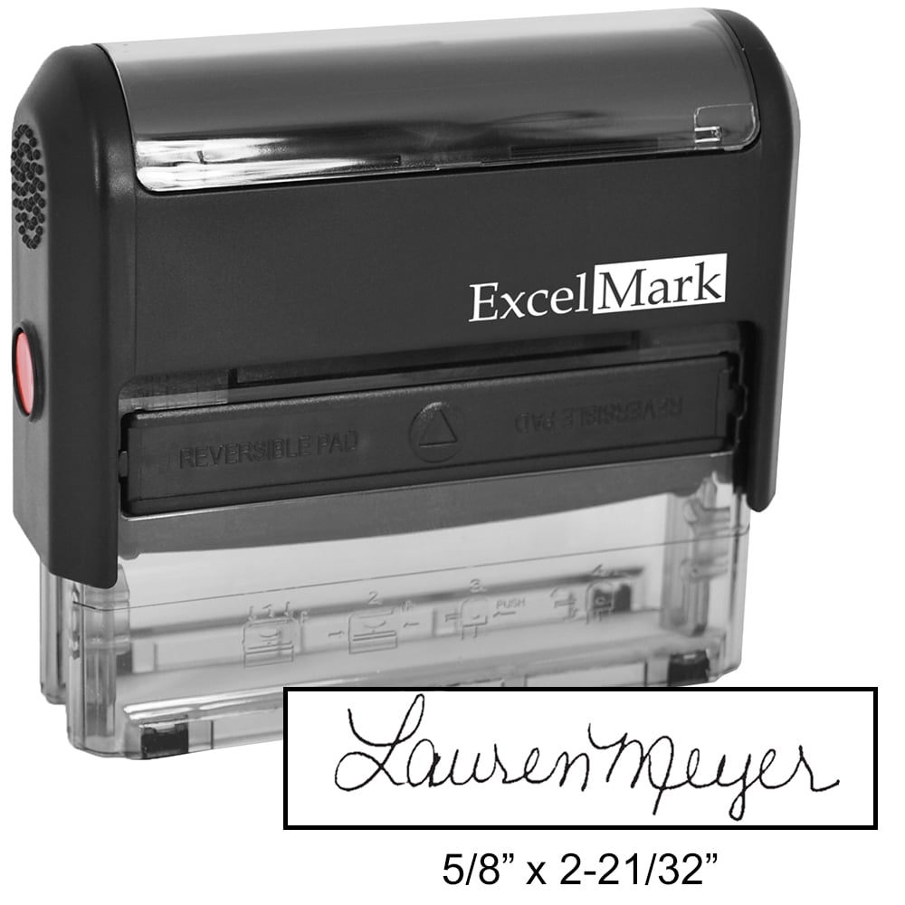 Custom Rubber Stamps – including ink-pad and black ink