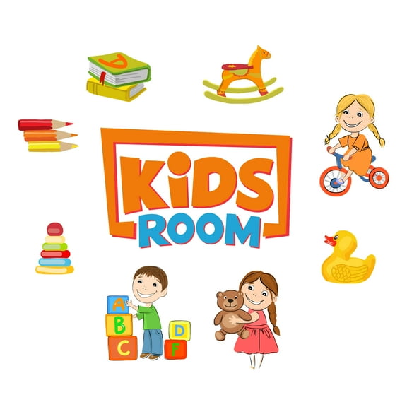 DAYCARE - Home Nursery Multicolored Educational & Toys Art Decoration Kids Room Lettering Art Design Removable Wall Decal Sticker - Adhesive Daycare Child Care Removable Wall Decoration 20" x 18"