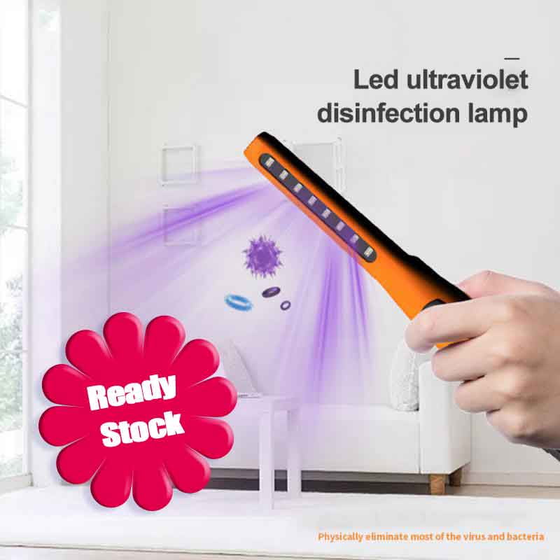 UV Lights Sterilizer Ultraviolet Disinfection Stick UV Disinfection Lamp Portable Handheld Folding UV Disinfection Sanitizer Lamp Suitable for Travel Hotel Home Office Use