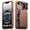 Gold, variant on Vizvera for iphone 17 Pro Case Wallet RFlD [Cards Holder][Camera Control][Camera Cover] Full Body Rugged Shockproof Silicone Protective Phone Case for iphone 17 Pro-Orange