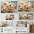 thumbnail image 4 of Designart "Country Charm Of Peach Poppies In A Farmhouse I" Poppies Floater Framed Wall Art Living Room, 4 of 5