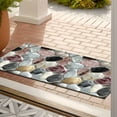 thumbnail image 5 of ERK Tapis d'Entrée à Motif de Galets 3D, Lavable, 50x120cm, 5 of 5