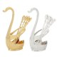 thumbnail image 2 of Juego de Vajilla Creativa Soporte de Base de Cisne Decorativo 12 s Dorado + Plata Macarena Cuchara de helado, 2 of 6