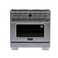 thumbnail image 2 of 36 in. 5.2 cu. ft. 6 Burners Dual Fuel Range for Natural Gas in Stainless Steel., 2 of 16