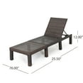 thumbnail image 3 of Chaise Longue Réglable en Osier Multibrun Aspen Outdoor w/ Coussin, 3 of 7