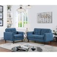 thumbnail image 4 of Grayburn Mid-Century Chair in Navy Fabric, 4 of 9