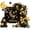 black, variant on Yvsxxv 1Set EID Mubarak Decorations for Home, Gold Balloons Arch Garland Kit with Moon Star Balloons Eid Mubarak Backdrop Banner for Ramadan Islamic Party Decoration