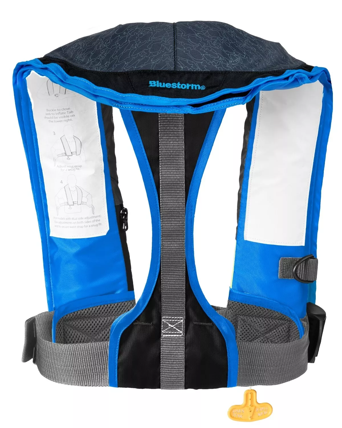 Bluestorm Stratus 35 Inflatable Life Jacket USCG Approved Type2 PFD COASTAL BLUE