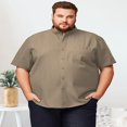 thumbnail image 1 of Chemise Classique à Manches Courtes pour Hommes Grande Taille Confort Signature Flex, 1 of 6