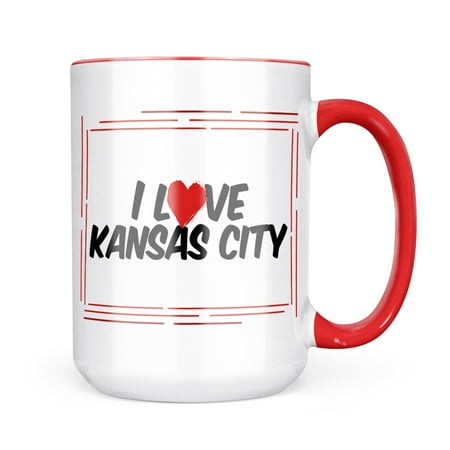 

Neonblond I Love Kansas City Mug gift for Coffee Tea lovers