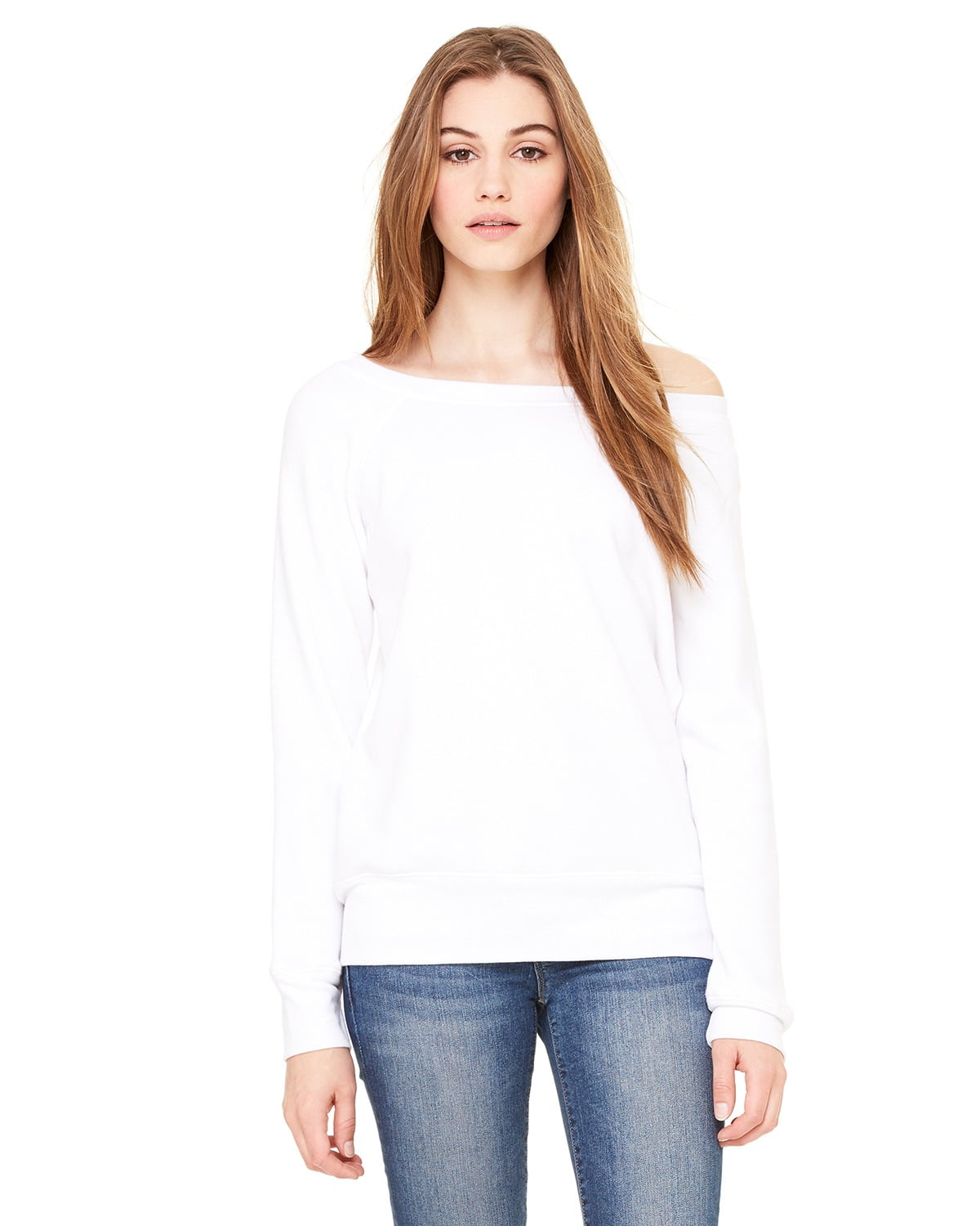 bella canvas wide neck sweatshirt