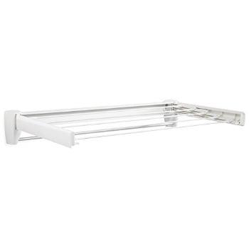 Wall Mounted Cloth Drying Rack Leifheit 83201 Telefix 70 Wall Mount Retractile Clothes Drying Rack | 5 Drying Rods | White ()