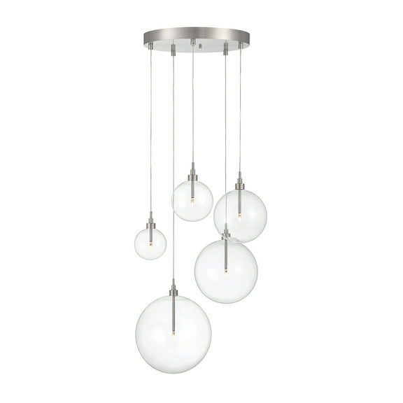 Trade Winds Ethan 5-Light Pendant in Brushed Nickel