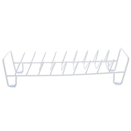 WHAMVOX White Iron Dish Drying Rack for Home Use with Space Saving Design and Stylish Appearance