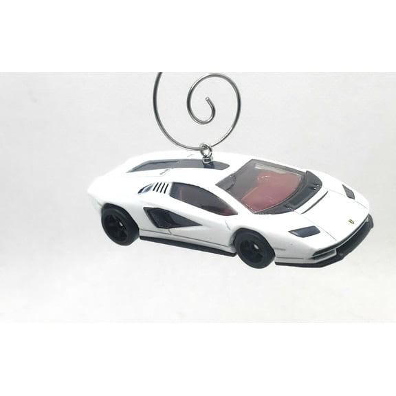 Christmas Ornament for Lamborghini Countach LPI 800-4 White