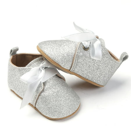 

Meihuida Summer/Spring Casual Bright Flashy Ribbon 0-18 Months Infant Footwear