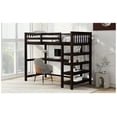 thumbnail image 4 of Twin Size Loft Bed with Storage Shelves and Under-bed Desk, Espresso(OLD SKU:SM000245AAP-1), 4 of 4