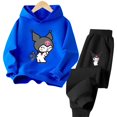 thumbnail image 3 of Sudadera con capucha de moda divertida de los años 90, sudaderas góticas Y2k, conjunto de sudadera con capucha Kuromi japonesa, sudadera para niñas, ropa, tops, sudadera, ropa, 3 of 5